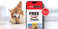 Claim a coupon for FREE Purina treats (up to $4.00) when you download & sign up for the myPurina app.
