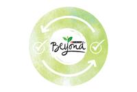 beyond logo with green border and arrows to show that supplier ethics align with Beyond values