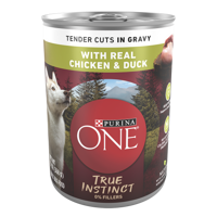 Purina ONE® True Instinct Tender Cuts in Gravy Dog Food Formula With Real Chicken & Duck