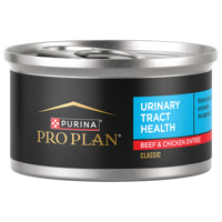 alimento húmedo para gatos para la salud del tracto urinario Pro Plan con carne de res y pollo