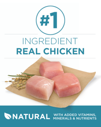 number one ingredient is real chicken