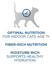 optimal nutrition for indoor cats age 7+