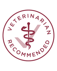 logotipo de recomendado por veterinarios