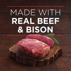 Made with real beef & bison