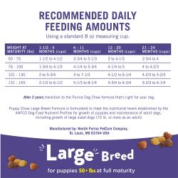 dc large breed feeding chart