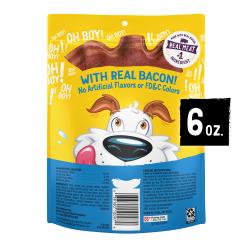 6 oz Beggin’ Bratwurst & Bacon Flavor Dog Treats back package.