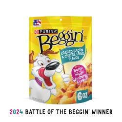 Beggin' Dog Treats Loaded Bacon Cheese Fries Flavor Strips