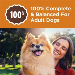 100 percent complete and balanced for adult dogs