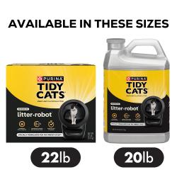 Tidy Cats Designed for Litter-Robot Cat Litter front of box and jug