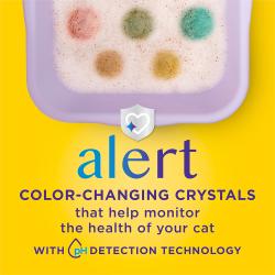 Alert color-changing crystals that help monitor the health of your cat with pH detection technology.