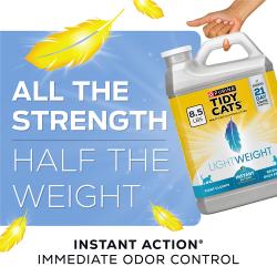 All the strength, half the weight. Instant Action immediate odor control