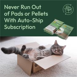 Never run out of pads or pellets with auto-ship subscription.