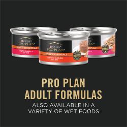 Pro Plan Complete Essentials adult formulas are also available in a variety of wet foods.