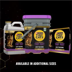 Three different Tidy Cats Performance Plus Active Clean Scented Clumping Multi Cat Litter sizes.