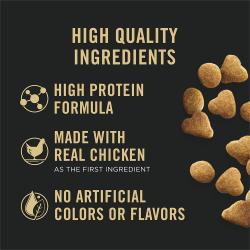 Pro Plan Adult Weight Management Chicken and Rice dry cat food is made with high quality ingredients and high protein.