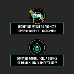 Pro Plan Veterinary Diets EN dog food is highly digestible and contains coconut oil a source of triglycerides