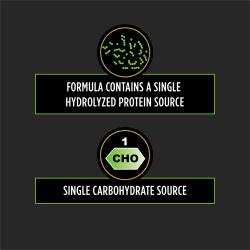 Pro Plan Veterinary Diets HA dog food formula contains a single hydrolyzed protein source and a single carbohydrate source.