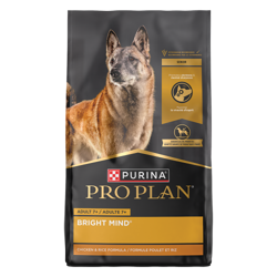 Fórmula para perros adultos mayores de 7 años con pollo y arroz Purina Pro Plan Bright Mind