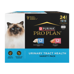 Paquete surtido Purina Pro Plan Urinary Tract Health con porciones de pescado blanco y salmon
