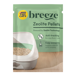 Tidy Cats Breeze Zeolite Pellets Refill package.