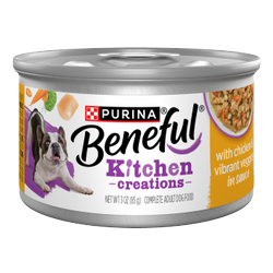 Benefull Kitchen Creations with Chicken and Vibrant Veggies in sauce.