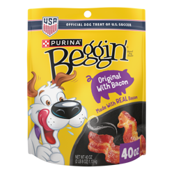 U.S. Soccer official Beggin' Dog Treats Original With Bacon 40oz bag.