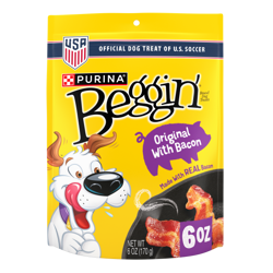 U.S. Soccer official Beggin' Dog Treats Original With Bacon 6oz bag.