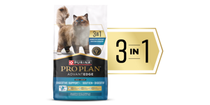 Pro Plan AdvantEDGE Digestive Support+ 3-in-1 dry cat food