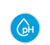 pH Detection Technology changes colors to help monitor cat health icon