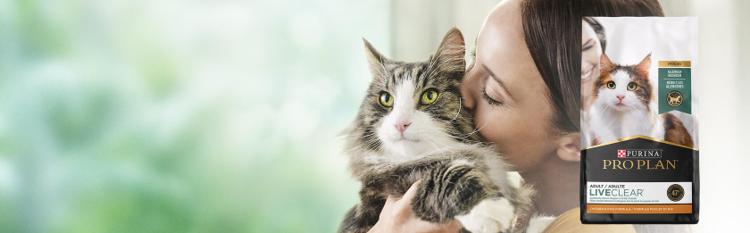 Pro Plan LiveClear Cat Food Hero Banner