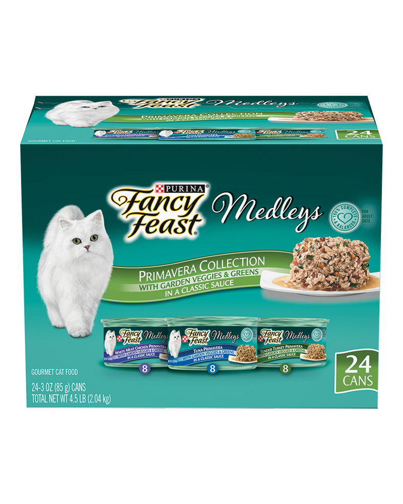 Fancy Feast Medleys Primavera Wet Cat Food Variety Pack 24 Purina