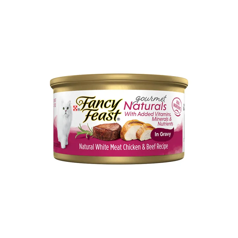 Fancy feast gourmet naturals wet clearance food